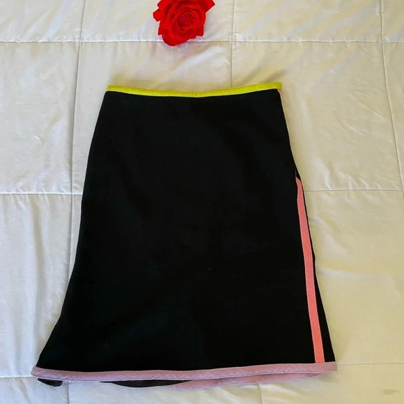 Moschino Dresses & Skirts - Moschino Black Mini Skirt with Yellow and Pink Accents
